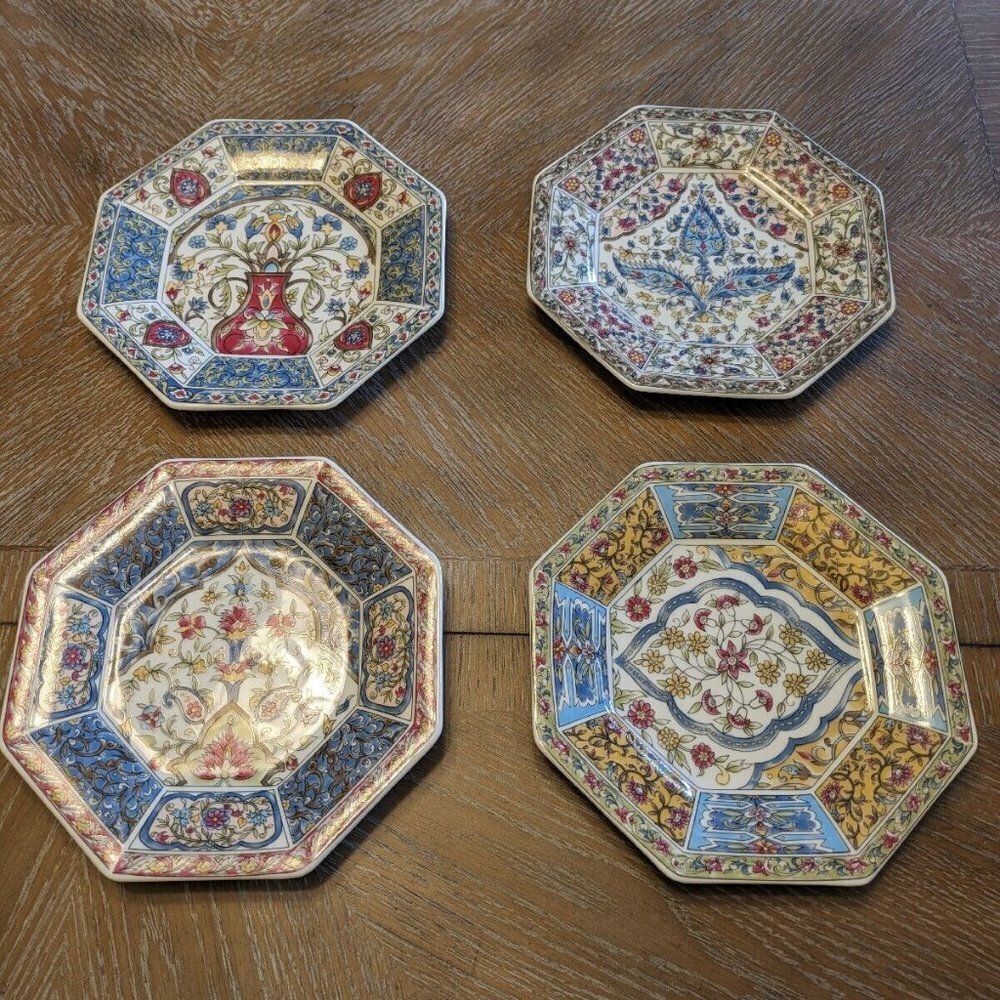 Takahashi San Francisco Octagonal Salad/Dessert Plates Set Of 4